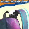 thumbnail image 5 of Colorful Starry Sky and Universe 17" School Backpacks for Teens,Waterproof Oxford Fabric,S-Shape Padded Straps for School,Travel,Hiking,Camping, 5 of 6