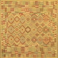 thumbnail image 1 of Ahgly Company Indoor Square Southwestern Brown Country Area Rugs, 3' Square, 1 of 4