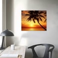 thumbnail image 3 of COMIO  Wall Art Canvas Print Coconut Tree Sea View, Modern Wall Art Gift Frame Bathroom Home Kitchen Office Decoration, 3 of 4