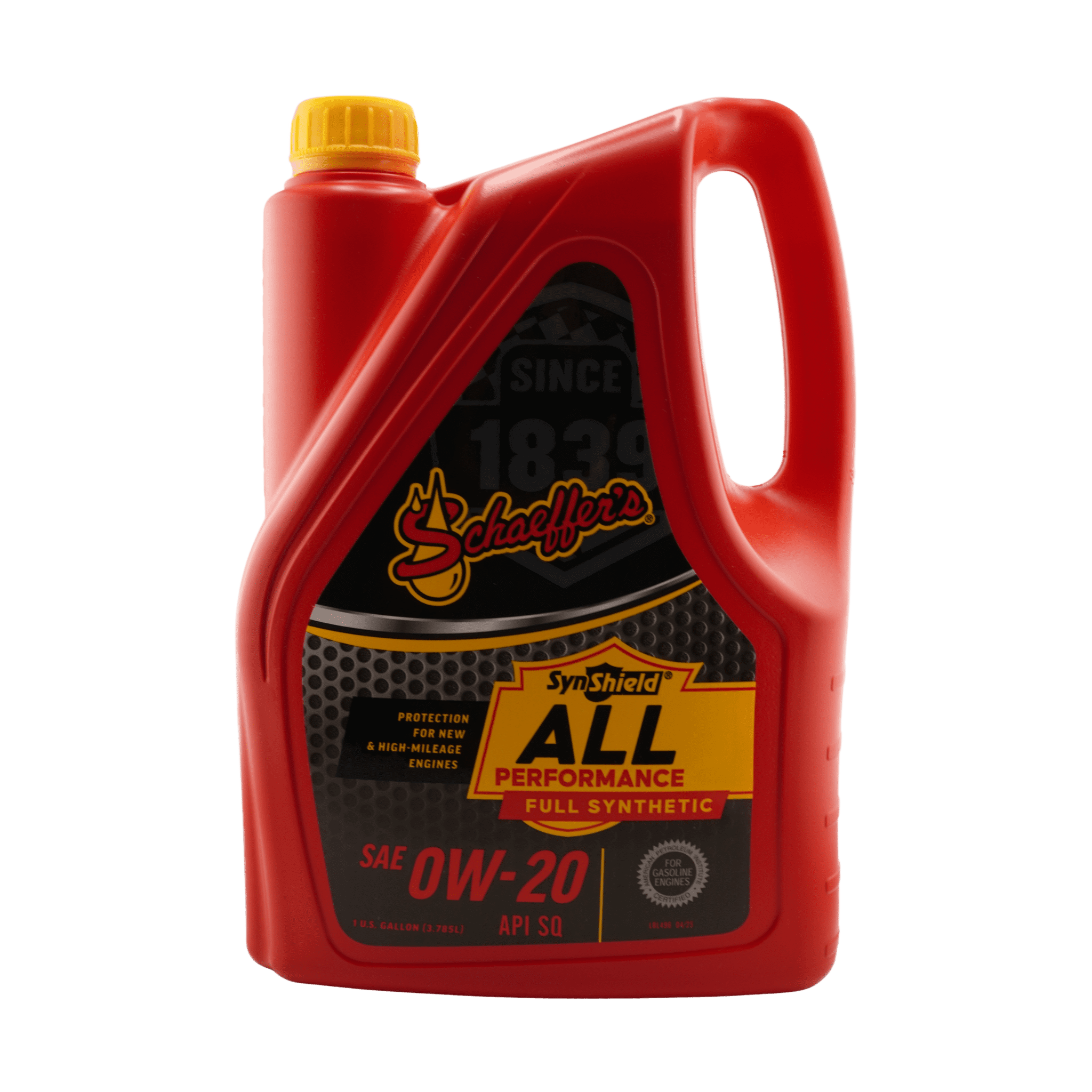 Schaeffer's 6020-006 SynShield All Performance Full Synthetic 0W-20 Engine Oil, 1 Gallon