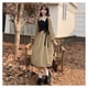 thumbnail image 4 of Vestido De Cintura Con Lazo,Vestido De Manga Larga Vestido De Mujer Con Corbata Vestido De Otoño De Manga Larga Construcción Robusta, 4 of 8