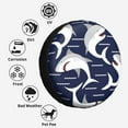thumbnail image 6 of Kdxio Angry Shark for Tire Cover Wheel Protectors Tyre Covers Weatherproof Wheel Covers Universal Fit for Trailer Rv SUV Truck Camper Travel Trailers 15 inch, 6 of 8