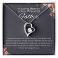 thumbnail image 2 of Loss Of Father Gift Necklace, Father Remembrance Necklace to Daughter, Bereavement Gift Dad Memorial Gift, Dad Condolence Gift, Grief Gift, 2 of 15