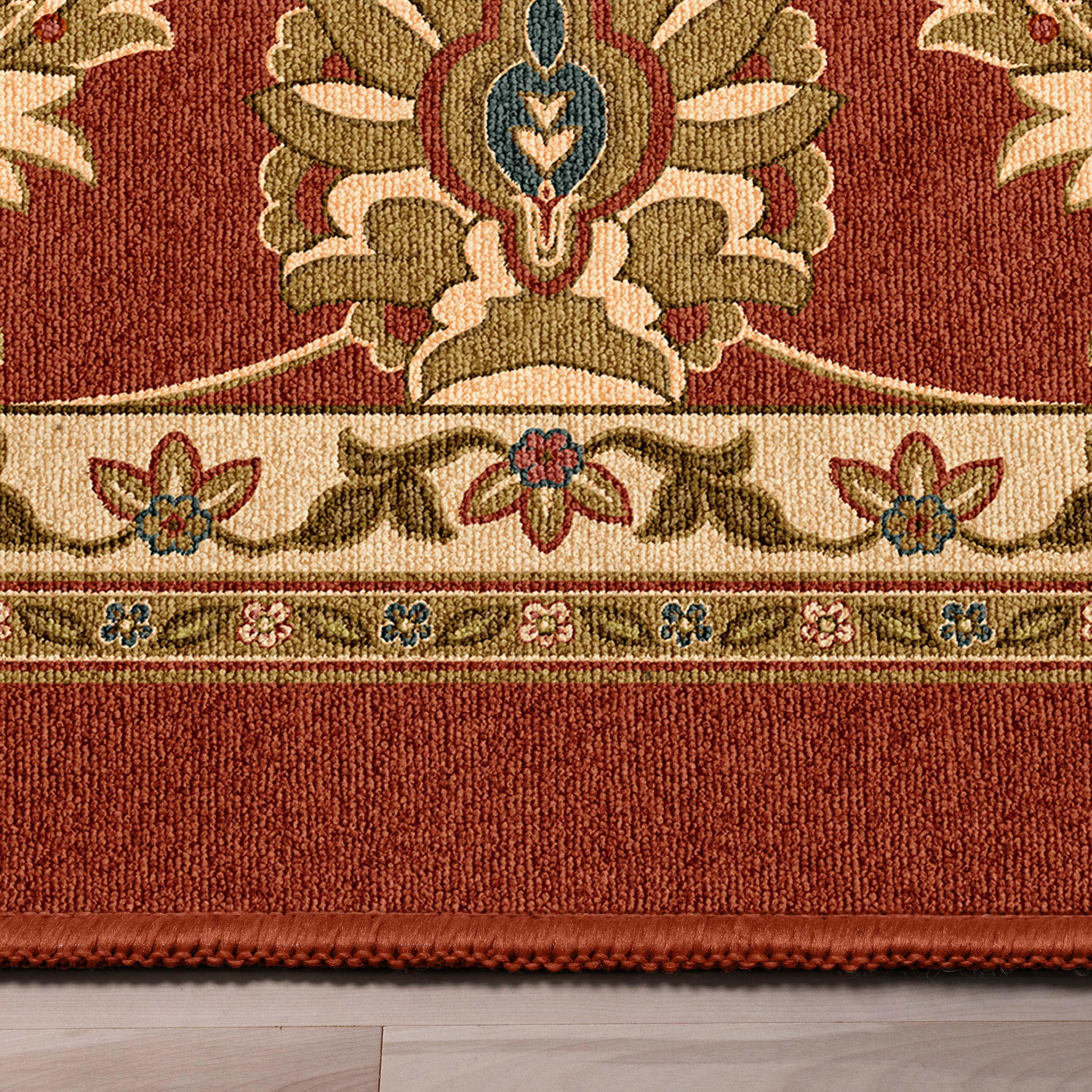 Well Woven Kings Court Tabriz Red Traditional Modern Oriental Red 2'7" x 9'10" Runner Rug