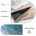 thumbnail image 6 of 4'x6' Area Rugs, Aqua Coastal Indoor Outdoor Area Rug for Living Room Bedroom, Summer Beach Seaside Nautical Washable Bathroom Rugs Kitchen Floor Carpet Mats Home Decor Aesthetic, 6 of 8