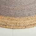 thumbnail image 3 of SAFAVIEH Natural Fiber Cebrail Geometric Area Rug, Grey/Natural, 3' x 5' Oval, 3 of 7