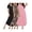 Black/Leopard/Pink, variant on 3 Pack Long Nightgowns for Women Plus Size Moo Moos Short Sleeve House Dress Button Night Gown Soft Sleepwear