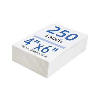4x6 Direct Thermal Shipping Labels - 500 Pack Fanfold, Permanent Adhesive For Zebra, Rollo Printers