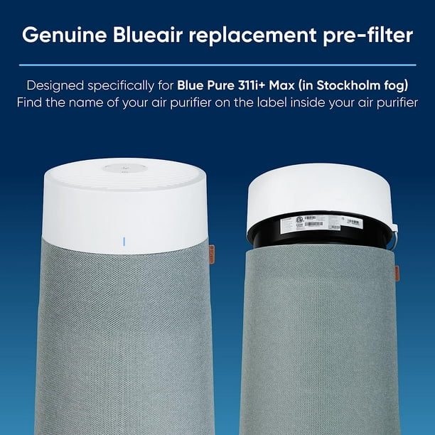 BLUEAIR Genuine Pre Filter Blue Pure 311i Max Air Purifier Washable Fabric Moss Green