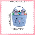 thumbnail image 3 of Personalized Easter Basket - Dienrx Easter Basket, Easter Bunny Baskets with Handle, Baby Gift Baskets, Egg Buckets Gifts Tote Bags Egg Hunt Basket for Kids, Boys, Girls, Toddler, Babies, Infant, 3 of 8