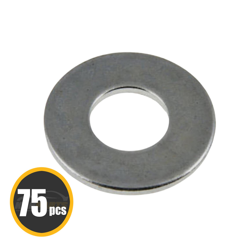 KarParts360 Multi-Purpose Washers | Steel | Natural Color | Flat Type | Zinc-Plated Finish