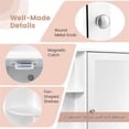 thumbnail image 4 of Pemberly Row Mount Wall Surface Bathroom Storage Cabinet Mirror White, 4 of 8