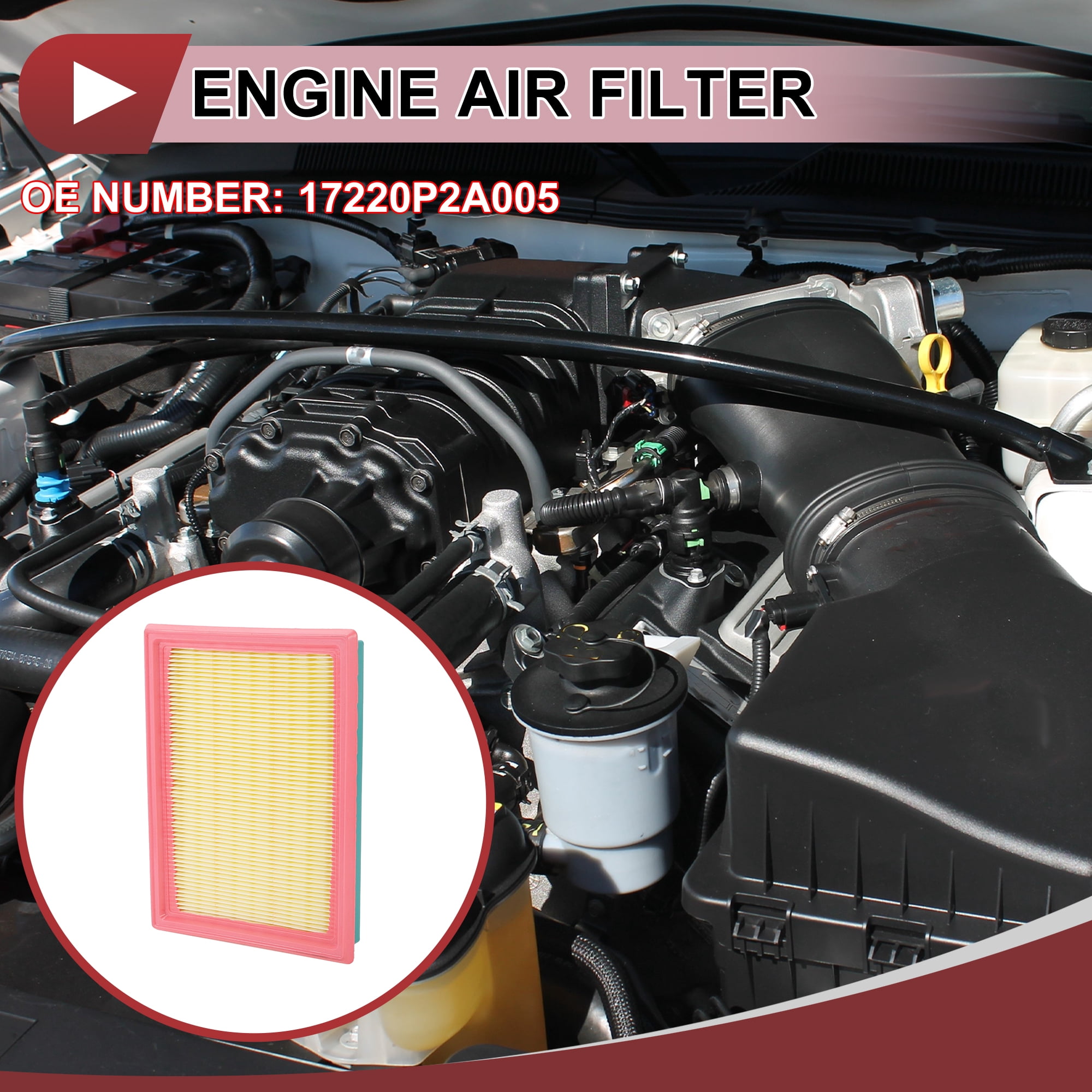 Unique Bargains Engine Air Filter for Honda Civic 1996-2000 Long Life Cleaner Element
