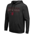 thumbnail image 2 of Men's Colosseum Black Indiana Hoosiers Blackout 3.0 Pullover Hoodie, 2 of 3