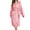 A-Pink80, variant on Women's Hooded Bathrobe Quilted Fleece Loungewear Robe With Pockets For Cozy Home Sleepwear