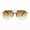 Gold Green (Brown), variant on Unisex Square Sunglasses Retro Driver Style UV400 Gradient Shades Gold Clear