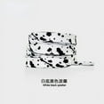thumbnail image 1 of Shoelaces for Sneaker Flat Gilding Printing Ink Splatter Shoelace Colorful Splash Ink Hand-painted Basketball Shoe Laces for AF1 white black 100cm, 1 of 6