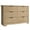 Natural, variant on CHITOOMA Fluted Dresser for Bedroom, Modern Wooden 6 Drawer Dresser, Storage Cabine Chest of Drawers for Living Room Hallway, Natural