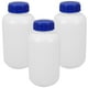 thumbnail image 1 of 3 frascos de reactivos vacíos para almacenamiento de líquidos con tapa, frascos rellenables para muestras (1 L), 1 of 7