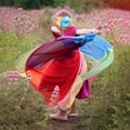 thumbnail image 4 of VKOYWKM Robes de Demoiselle d'Honneur pour Mariage Robe en Tulle Colorée d'Été Col Rond Manches Courtes Robe de Princesse de Concours Enfants Filles Robe de Fête d'Anniversaire Robe de Bal, 4 of 9