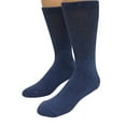 thumbnail image 4 of Diabetic Socks Unisex- Non Skid Hospital Loose Fitting Slipper Socks With Gripper Bottoms - 3 Pack Savings - Gripper socks (Royal, 10-13), 4 of 4