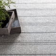 thumbnail image 5 of Dash & Albert Melange Stripe Handwoven Indoor/Outdoor Rug, 2' x 3', Grey/Black, 5 of 6