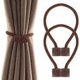 thumbnail image 1 of Embrasses Magnétiques pour Rideaux (1 Paire), Accessoires de Rideaux à Boucle pour Maison Chambre Bureau Café, 1 of 5