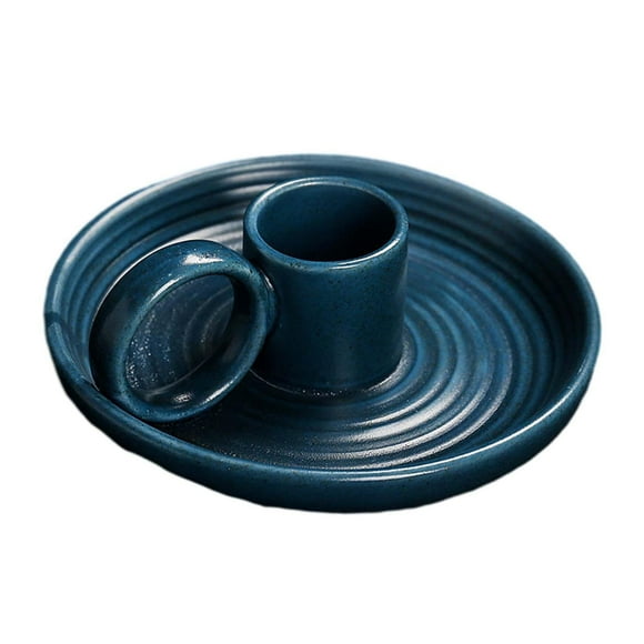 GUOOL Desktop Incense Holder Gift Tea Table Sage Holder for Bedroom Office Desktop Blue