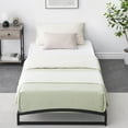 thumbnail image 3 of 2025 New Low Bed Frame, 6 Inch Heavy Duty Metal Platform Twin Bed Frame Low Profile, Mattress Foundation, No Box Spring Needed, Noise-Free, Non-Slip, Easy Assembly, Black, 3 of 5