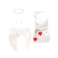 thumbnail image 4 of Disfraz de ala de Ángel para niños, disfraz de Cupido, alas de plumas, accesorios bonitos para fotos, disfraz de Cupido para el Día de San Valentín, 3 SG Yinane Disfraz de ala de ángel, 4 of 8