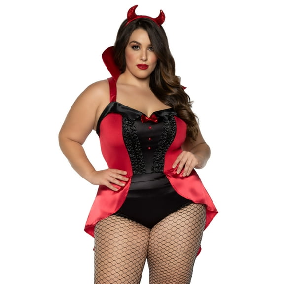 Leg Avenue Women's Plus Devilish Darling Devil Costume