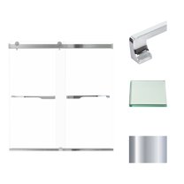 Transolid Brp606208c-J 62" High X 60" Wide Bypass Frameless Shower Door - Chrome