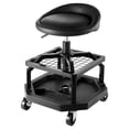 thumbnail image 6 of Dranite Rolling Shop Stool with Backrest, Adjustable Height Garage Chair with 5 Caster Wheels, 300 lbs Capacity for Workshop, Garage, Kitchen, Salon, 6 of 6