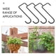 thumbnail image 3 of YOSADIER 4Ud Soporte Negro Para Y Plantas Con Gancho De Hierro Fuerte Y Estilizado, 3 of 8