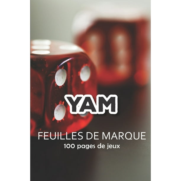 Yam Feuilles de marque Bloc de marque pour jeu de dï¿½s Yam 100