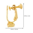 thumbnail image 3 of MasteelfCA 1 Set of DIY Earring Base Clips Clip On Earring Converter Jewelry Making Tool, 3 of 7