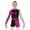 Hot Pink, variant on Kids Girls Glittery Sequins Gymnastics Ballet Dance One Piece Bodysuit Asymmetrical Skating Leotard Red 10