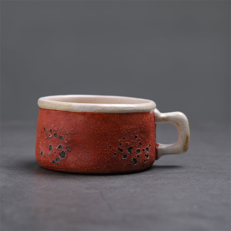 TL New Retro Vintage Ceramic Mug Creative Mug High-Value Espresso Cup Coarse Pottery Small Capacity