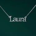 thumbnail image 3 of Personalized Gift For Mom - Personalized Sparkle Name Necklace - Happy Mother's Day, Name Necklace for Woman, Jewelry Gift White Cardboard Box with Ribbon Bow, 3 of 5