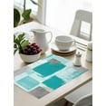 thumbnail image 5 of Water Color Abstract Paint Texture Placemats Set of 4 Washable Table Mats for Kitchen Dining Table, Cotton Linen Place Mats for Indoor Outdoor Parties Holiday Decoration, Retro Abstract Art, 5 of 8