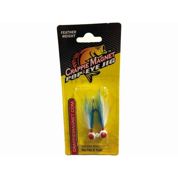 Crappie Magnet Pop Eye Jig Blue/White 1/16 oz