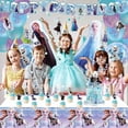 thumbnail image 4 of Frozen themed party decoration for children's birthdays, flag raising cake, branded balloon set, aluminum foil balloon, 4 of 5