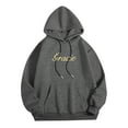 thumbnail image 5 of Puliio Womens Hoodies I Love You I'M Sorry Letter Print Sweartshirts Jacket Casual Comfortable Every Wear Sweatshirt Hoody Fall Winter Pullover Tops, 5 of 7
