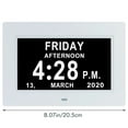 AQITTI Home 7 Inch Digital Clock Machine Elderly Alarm Clock Electronic AQITTI Home 7 Inch Digital Clock Machine Elderly Alarm Clock Electronic
