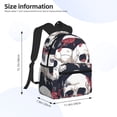 thumbnail image 2 of Balery Gothic Skulls And Roses Mochila para Mujeres y Hombres, Mochila Ligera Casual para Viajes, Mochila Clásica Básica para la Universidad, 2 of 6