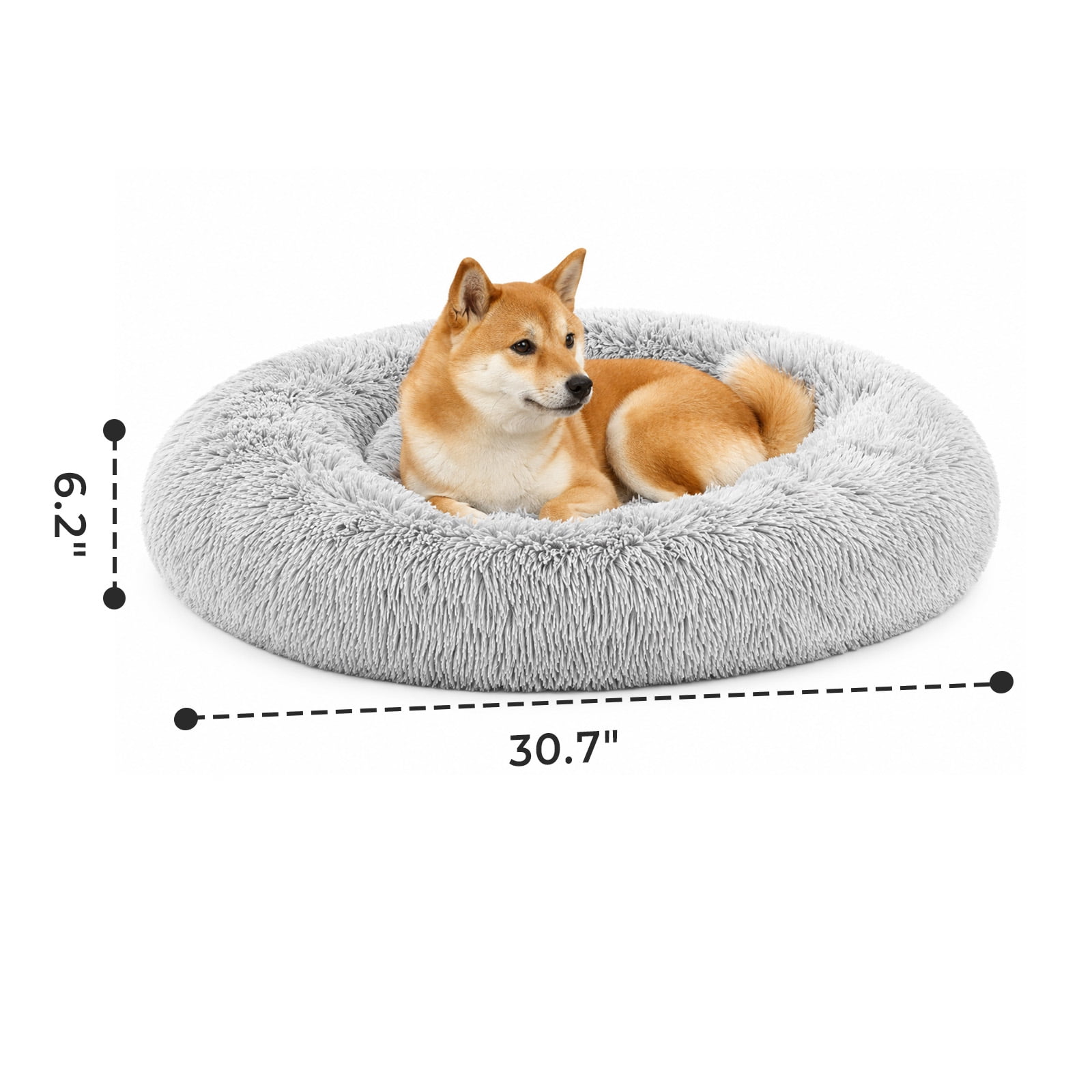 Alvantor 30''/36'' Dog Bed Comfortable Donut Cuddler Round Pet Beds Ultra Soft Washable Dog and Cat Cushion Bed, Fits up to 45 lbs/90 lbs Pets