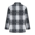 thumbnail image 4 of Ashirexll Winter Tops for Long Sleeve Shirts for Casual Printed Lapel Button Down Fashion Blouse Loose Fitting T-Shirt, 4 of 5