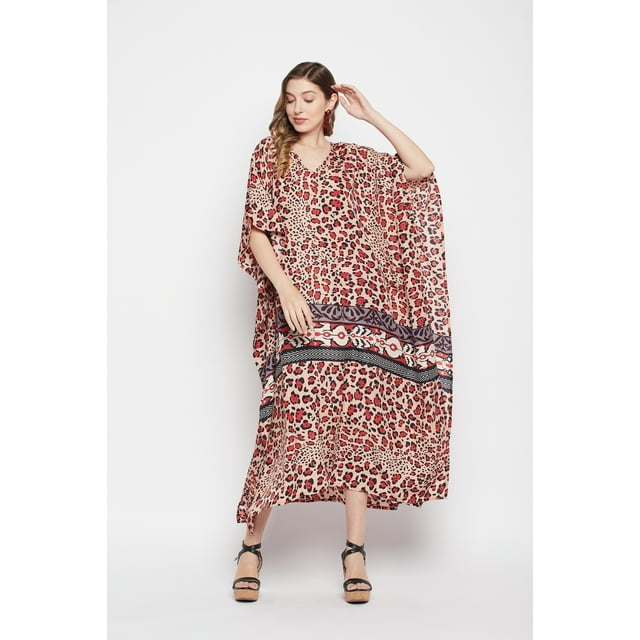 Oussum Robes Caftans pour Femmes Grande Taille en Polyester Imprimé Long Caftan Maxi en Ligne