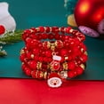 thumbnail image 5 of SPEKSEE Christmas Bracelets Set Stack Snowflake Tree Beaded Stretch Bracelet Christmas Costumes Bracelet Jewelry Gifts(5Pcs), 5 of 6