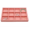 thumbnail image 2 of Organizador de caja de joyería jinwen con Bandeja de exhibición de brazalete de moda 4 piezas de terciopelo, 2 of 8